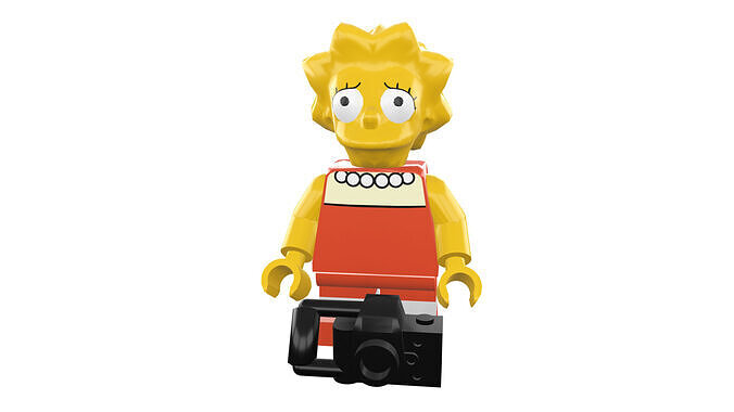3D print minifigure - Lisa The Simpsons 3D print model