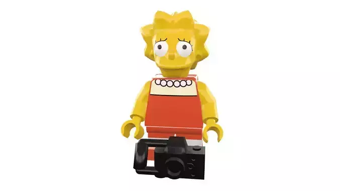 3D print minifigure - Lisa The Simpsons
