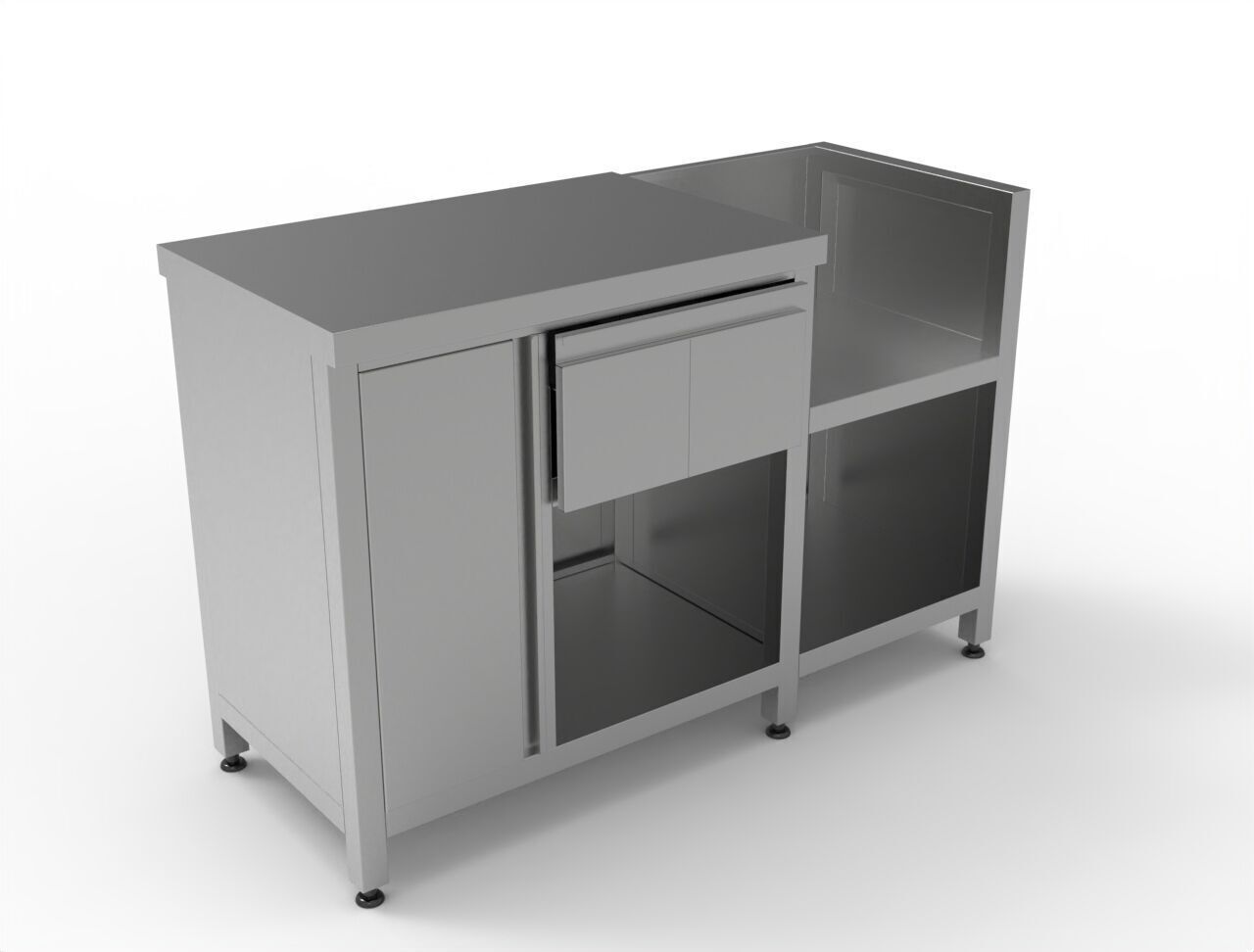 BASE CABINET WITH GRILL  3D model_5