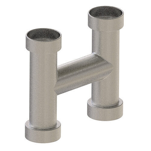 Steel H Pipe Fitting 3D print model