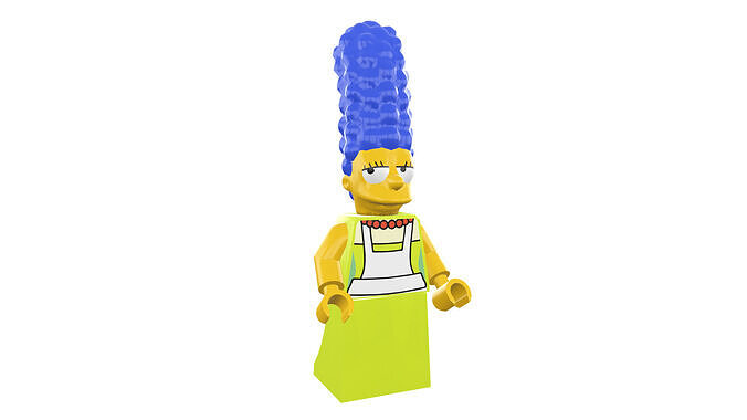 3D print minifigure - Marge The Simpsons 3D print model