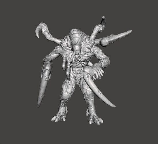 RE JABBERWOCK MINIATURE MODEL HORROR OR FANTASY GAMES RPG DND 3D print model
