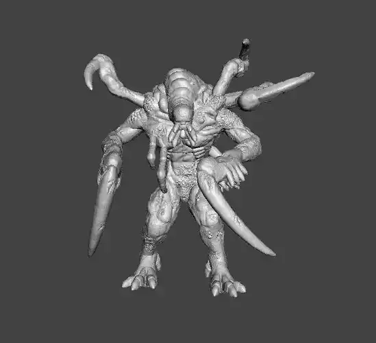 RE JABBERWOCK MINIATURE MODEL HORROR OR FANTASY GAMES RPG DND 3D print model