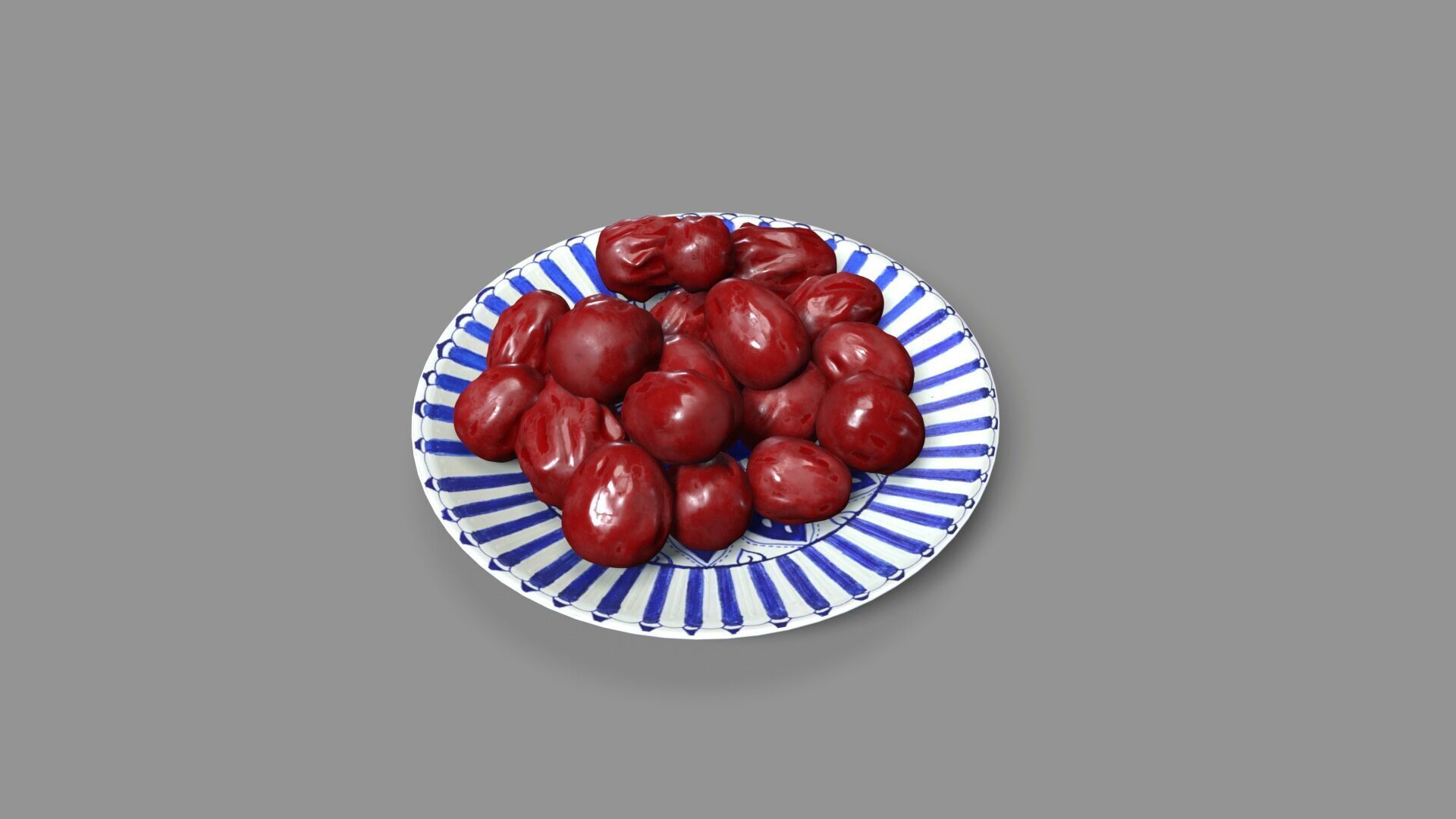 jujube fruit  Low-poly 3D model_5