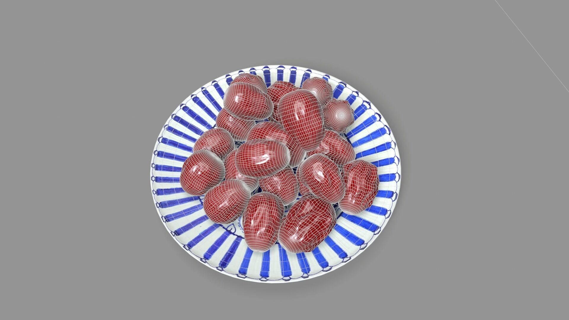 jujube fruit  Low-poly 3D model_7