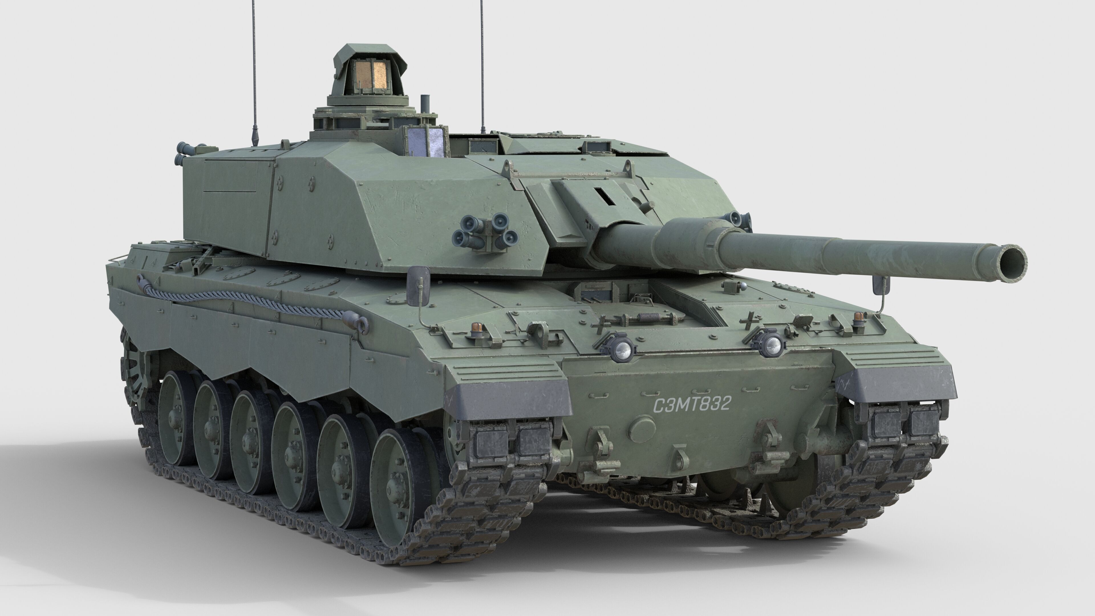Challenger 3 Main battle tank Challenger 3 Low-poly 3D model_2