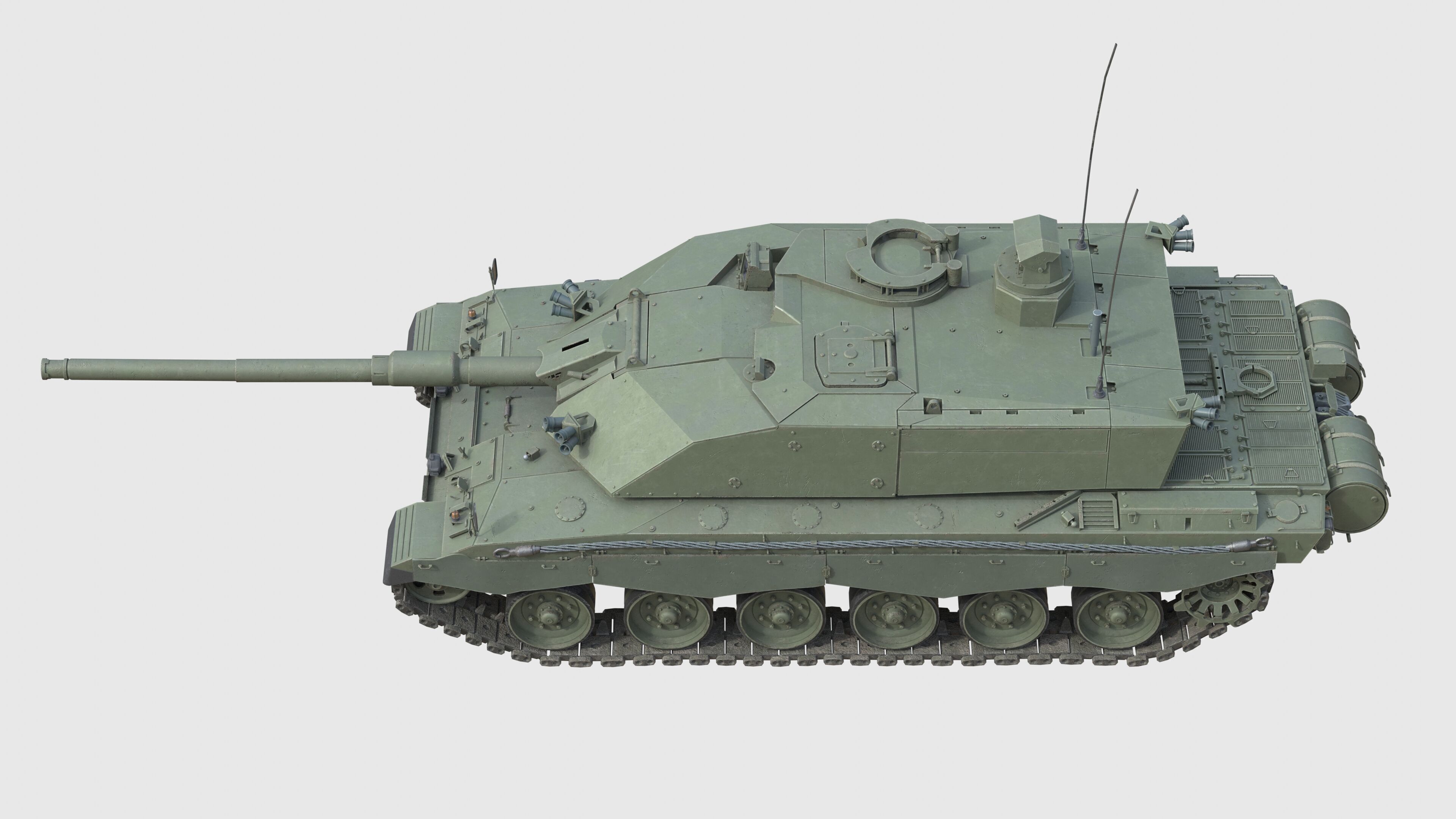 Challenger 3 Main battle tank Challenger 3 Low-poly 3D model_6