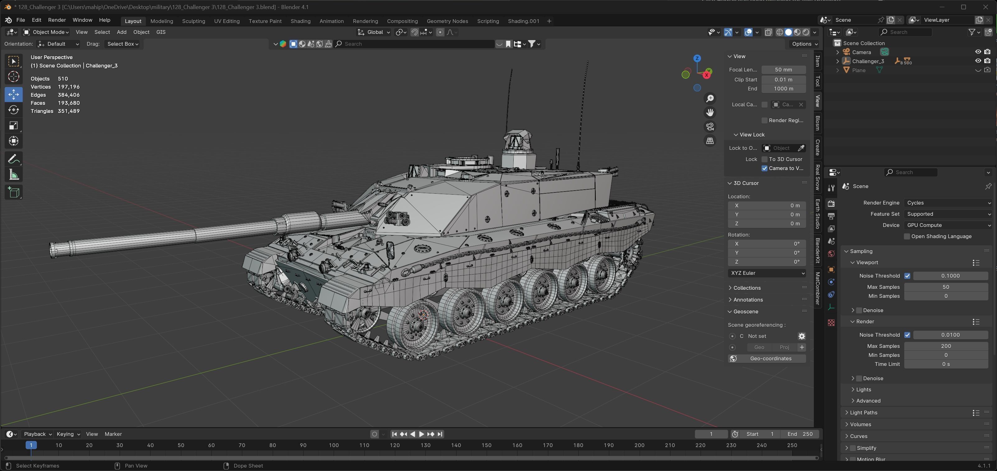 Challenger 3 Main battle tank Challenger 3 Low-poly 3D model_11