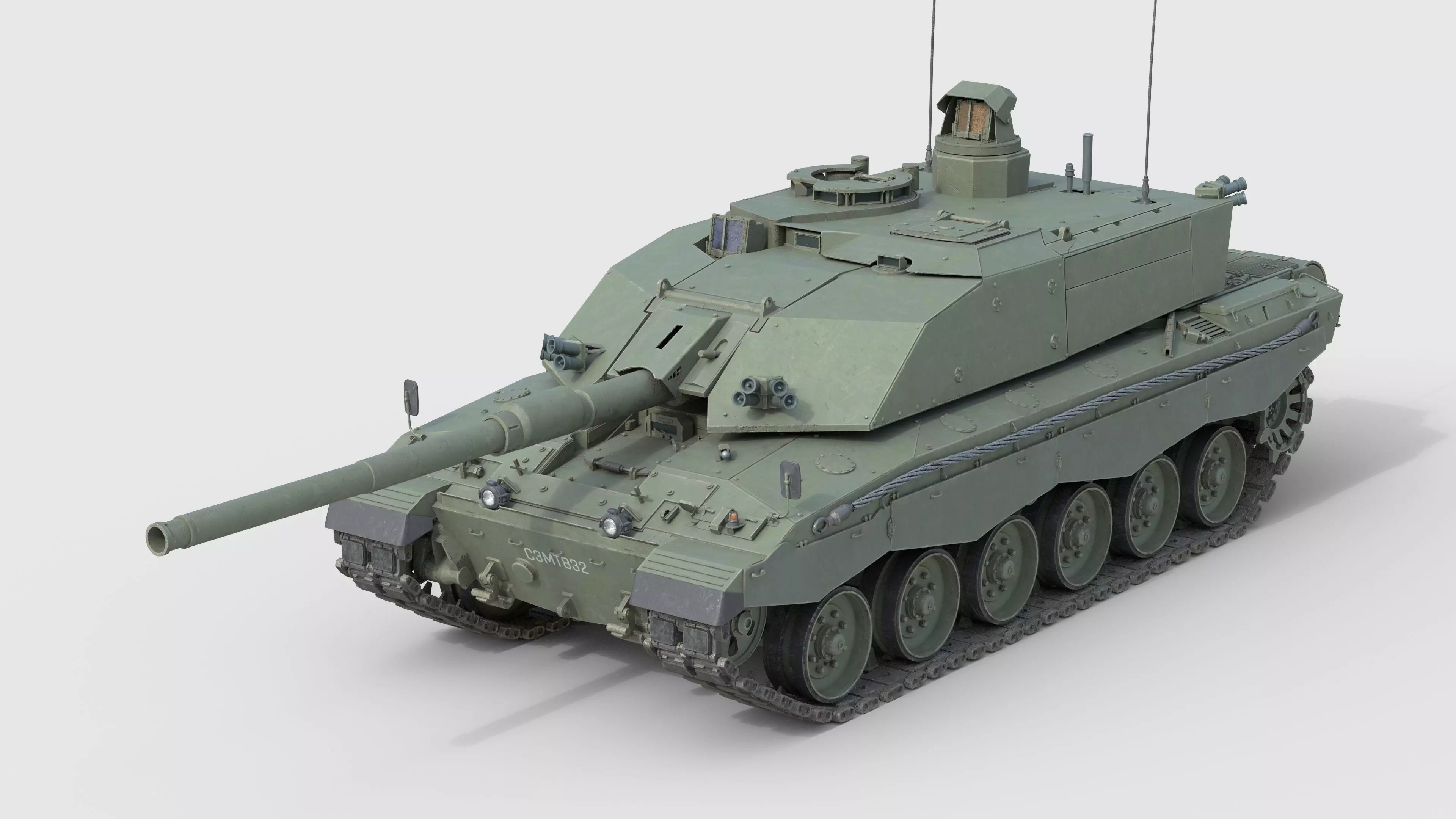 Challenger 3 Main battle tank Challenger 3 Low-poly 3D model_0