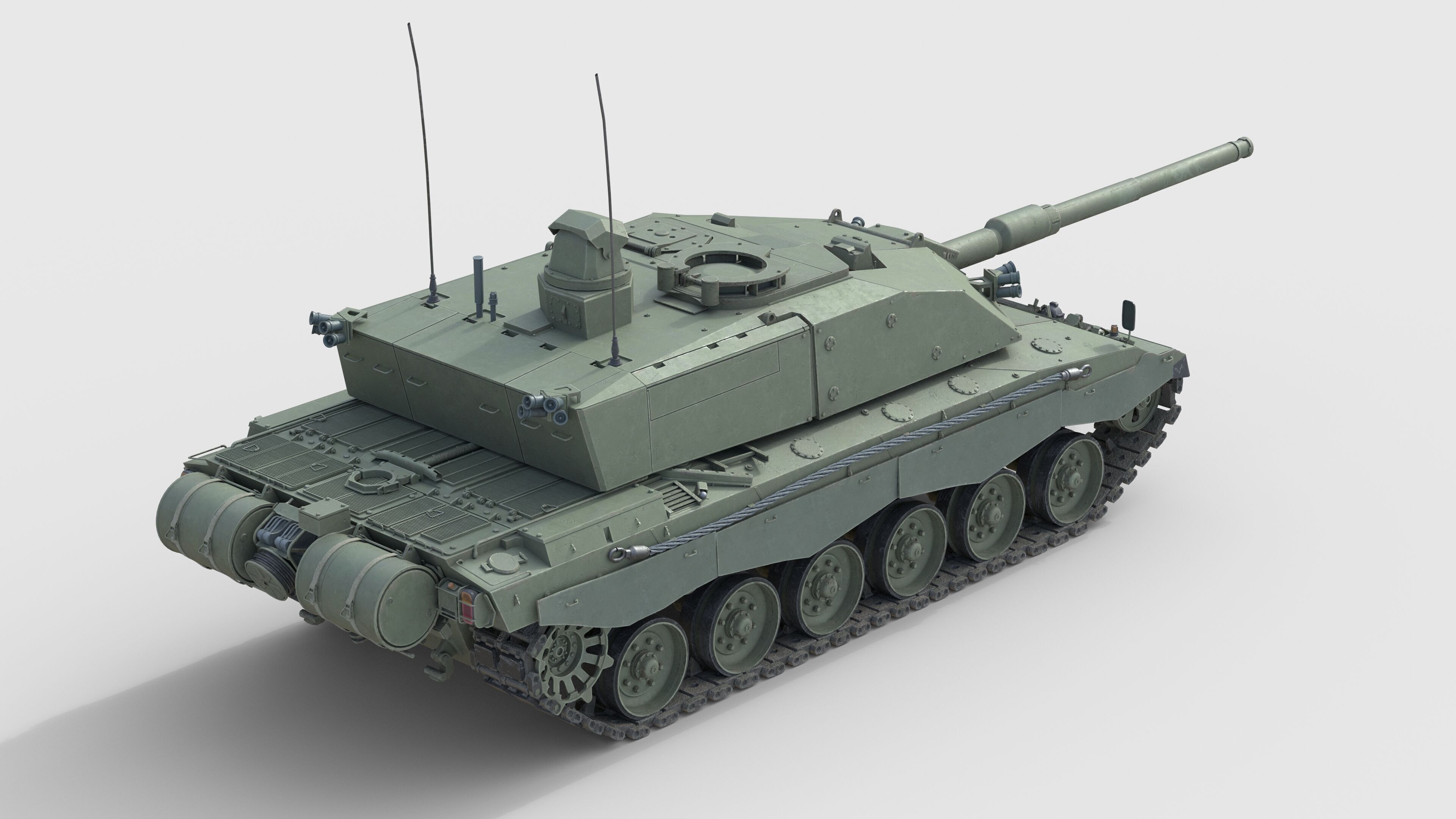 Challenger 3 Main battle tank Challenger 3 Low-poly 3D model_1