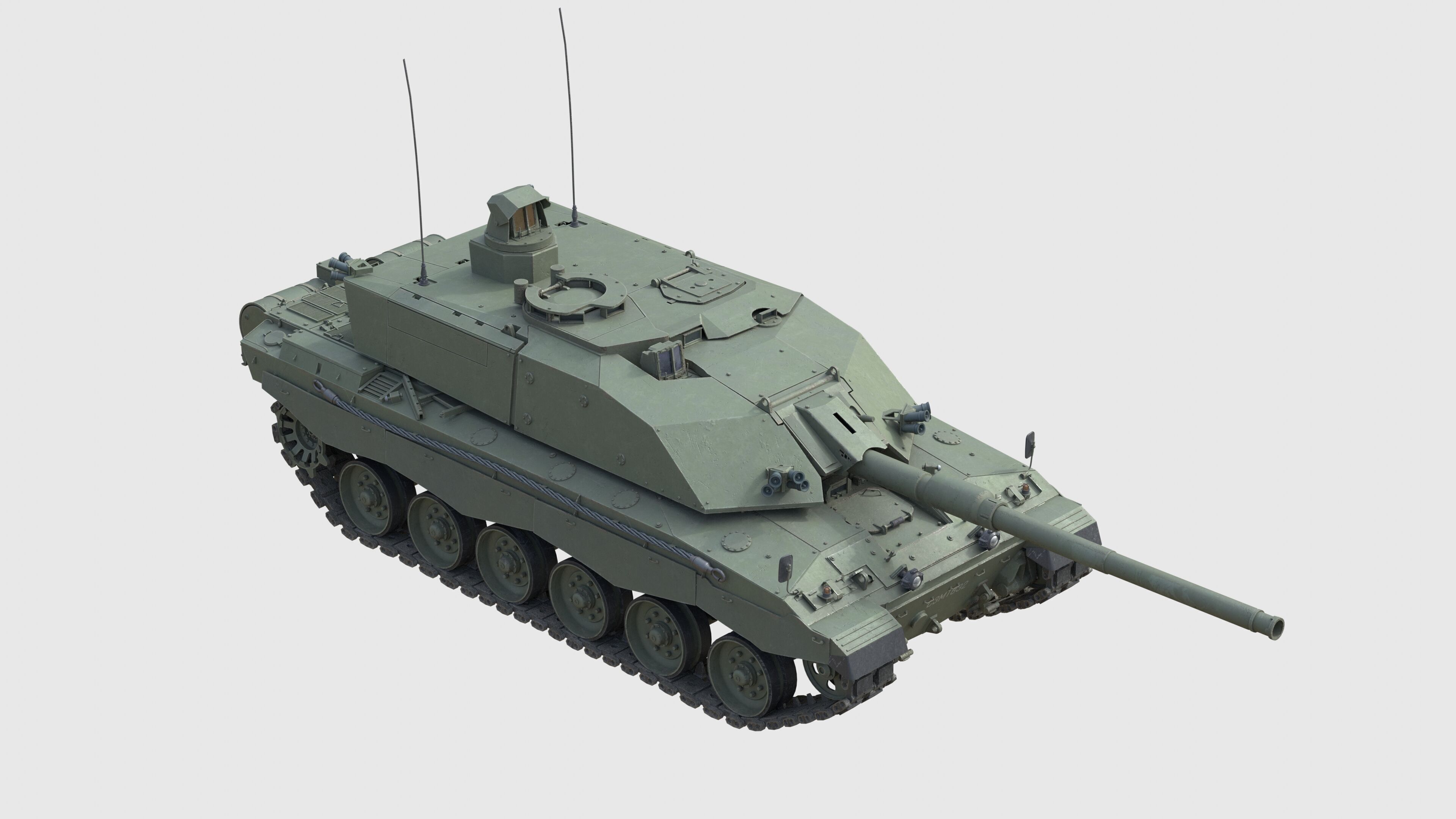 Challenger 3 Main battle tank Challenger 3 Low-poly 3D model_3