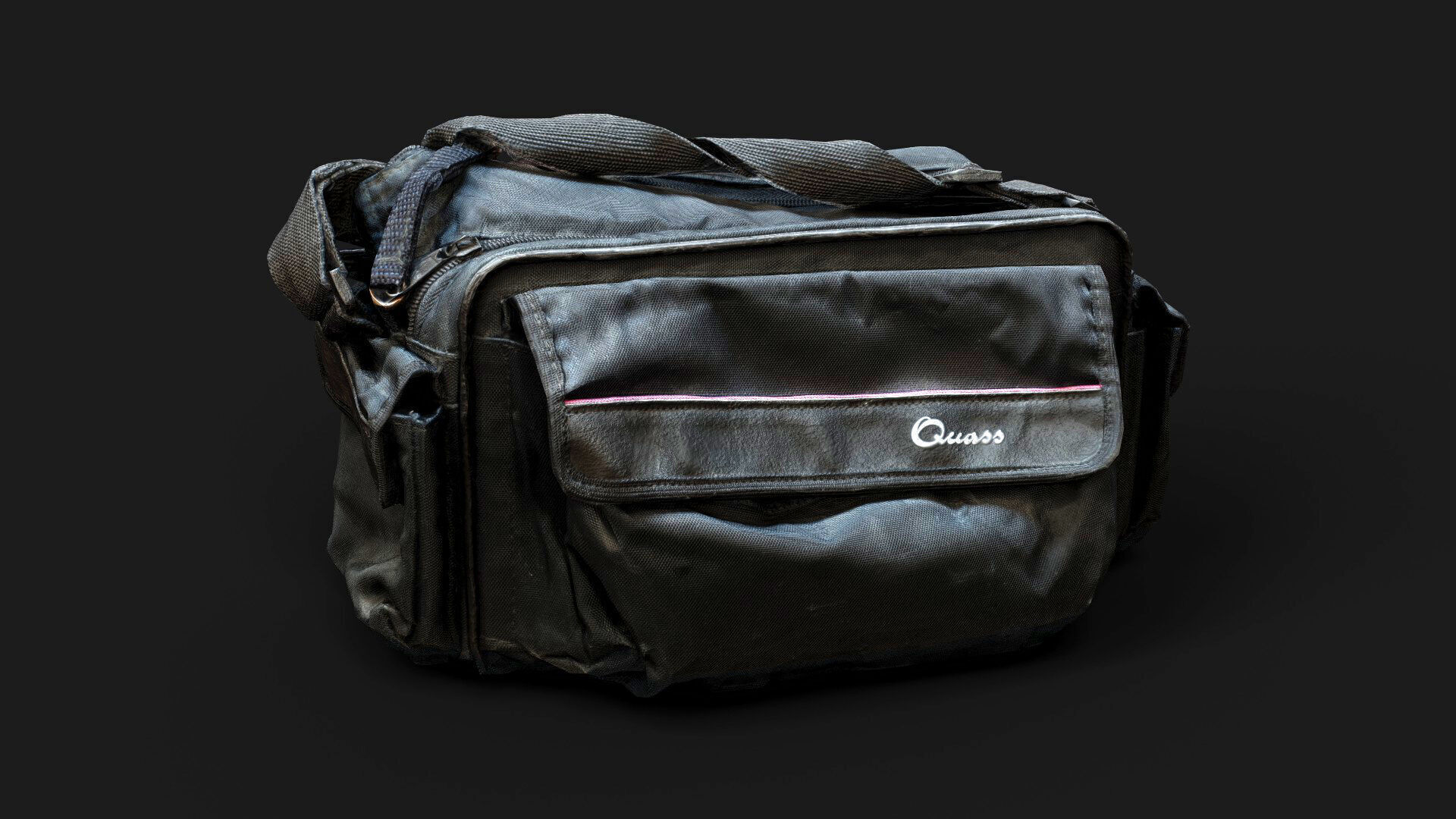 bag dirty cloth material old retro prop PBR photogrammetry Low-poly 3D model_4