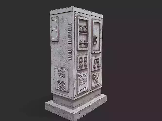 Electrical Transformer 2 Low-poly 3D model