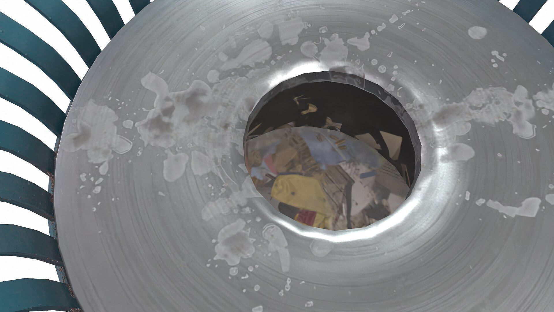 Trash Can Low-poly PBR Low-poly 3D model_8