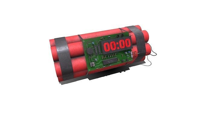Time Bomb Low-poly PBR Low-poly 3D model