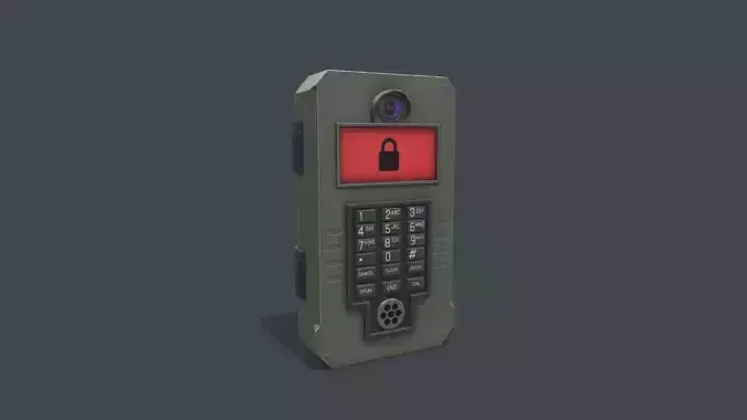 Security Keypad Low-poly PBR