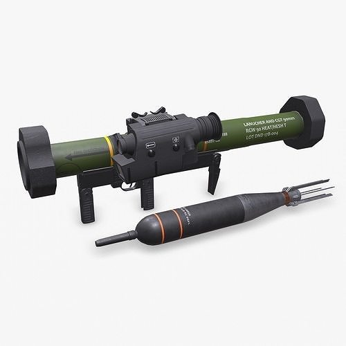 RGW 90 Matador Anti Tank Rocket Launcher Low-poly 3D model
