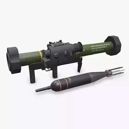 RGW 90 Matador Anti Tank Rocket Launcher Low-poly 3D model