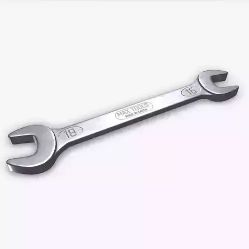 Open End Spanner Low-poly PBR Low-poly 3D model