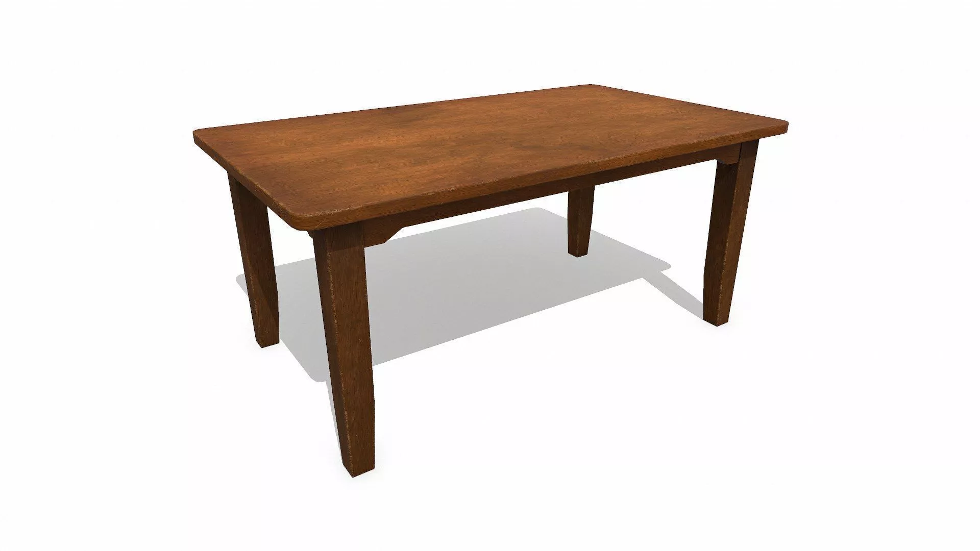 Old Wooden Table1 Low-poy PBR Free low-poly 3D model