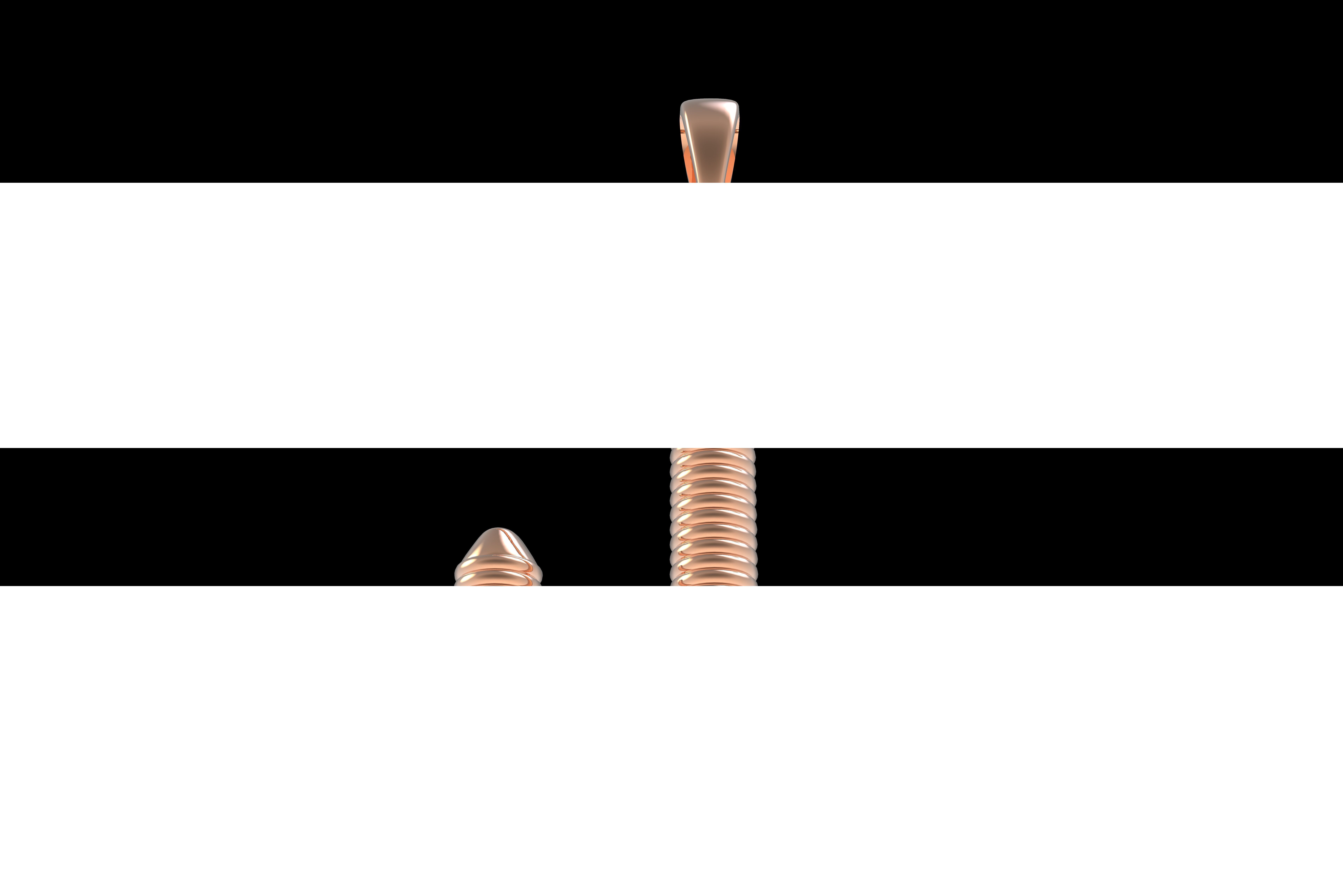 Spiral Initial Letter J Pendant 3D print model_30