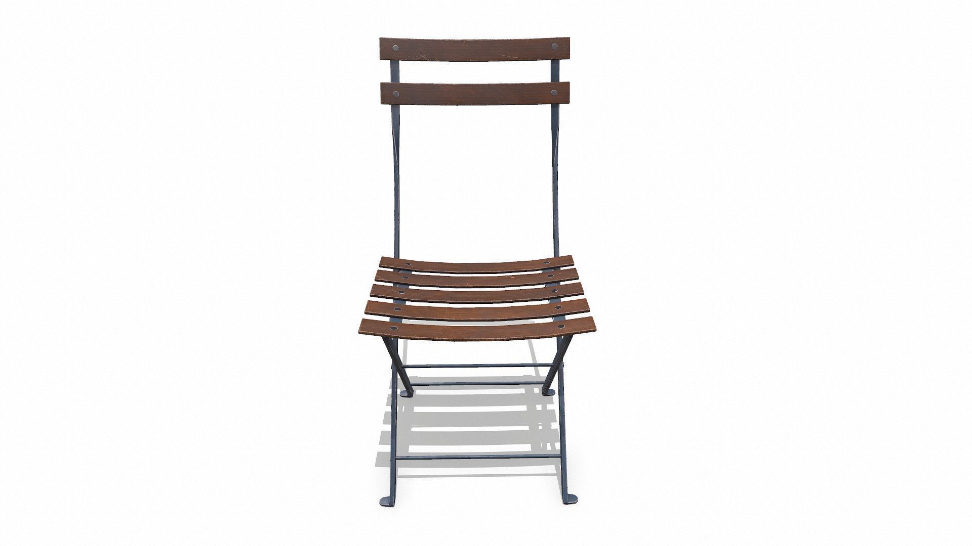 Old Chair1 Low-poly PBR Low-poly 3D model_2