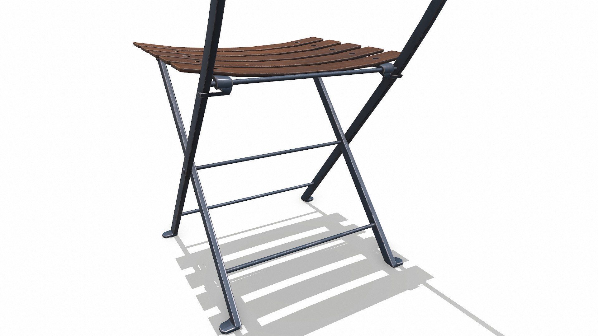 Old Chair1 Low-poly PBR Low-poly 3D model_6