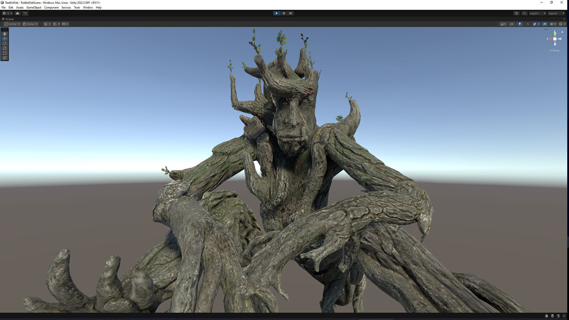 Tree ent oak low-poly game engine ready 3D model Low-poly 3D model_18