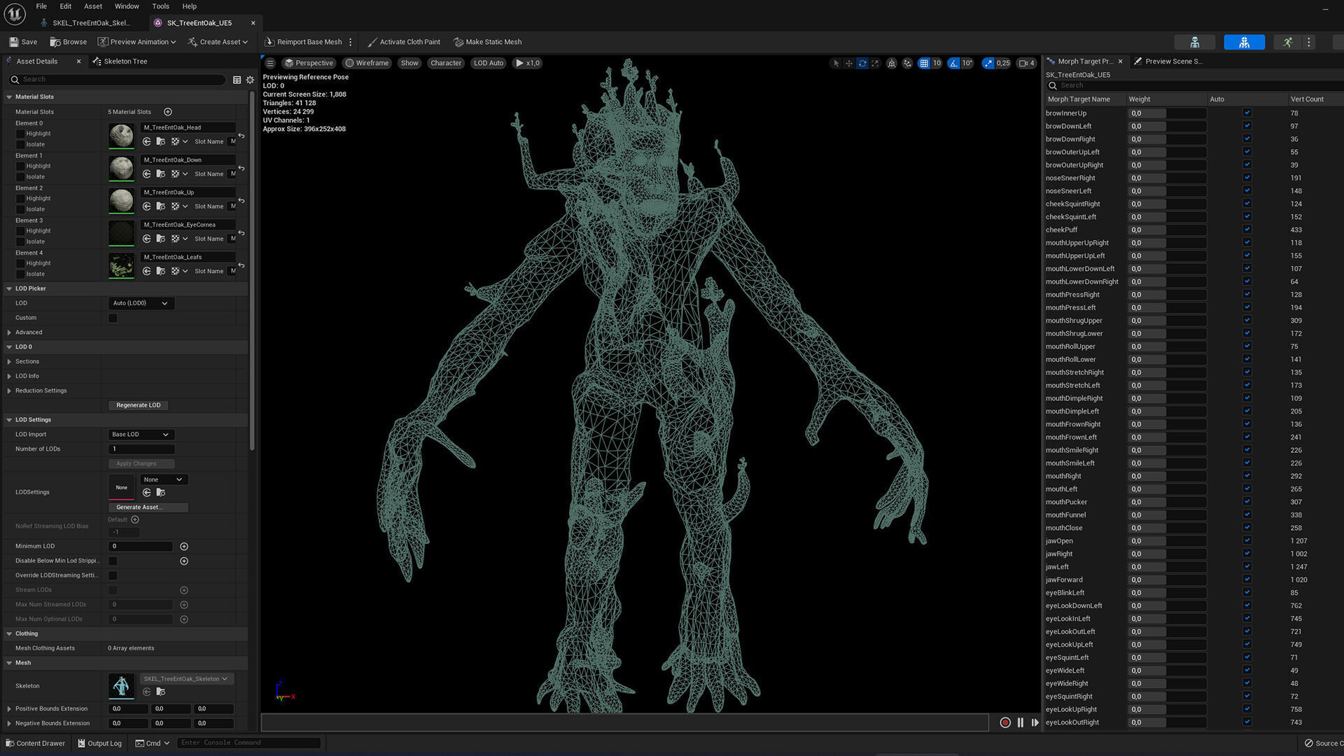 Tree ent oak low-poly game engine ready 3D model Low-poly 3D model_15