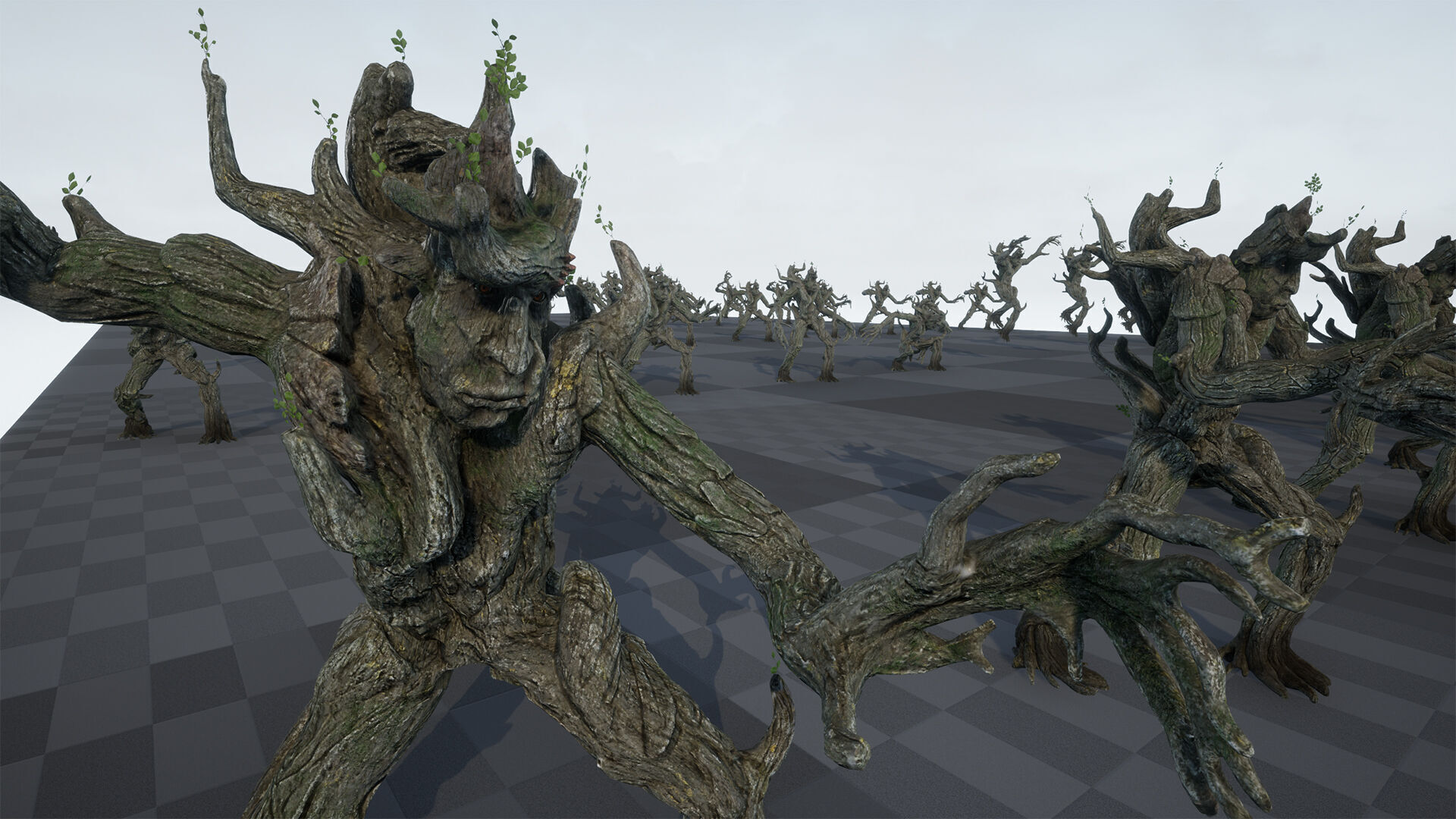 Tree ent oak low-poly game engine ready 3D model Low-poly 3D model_10