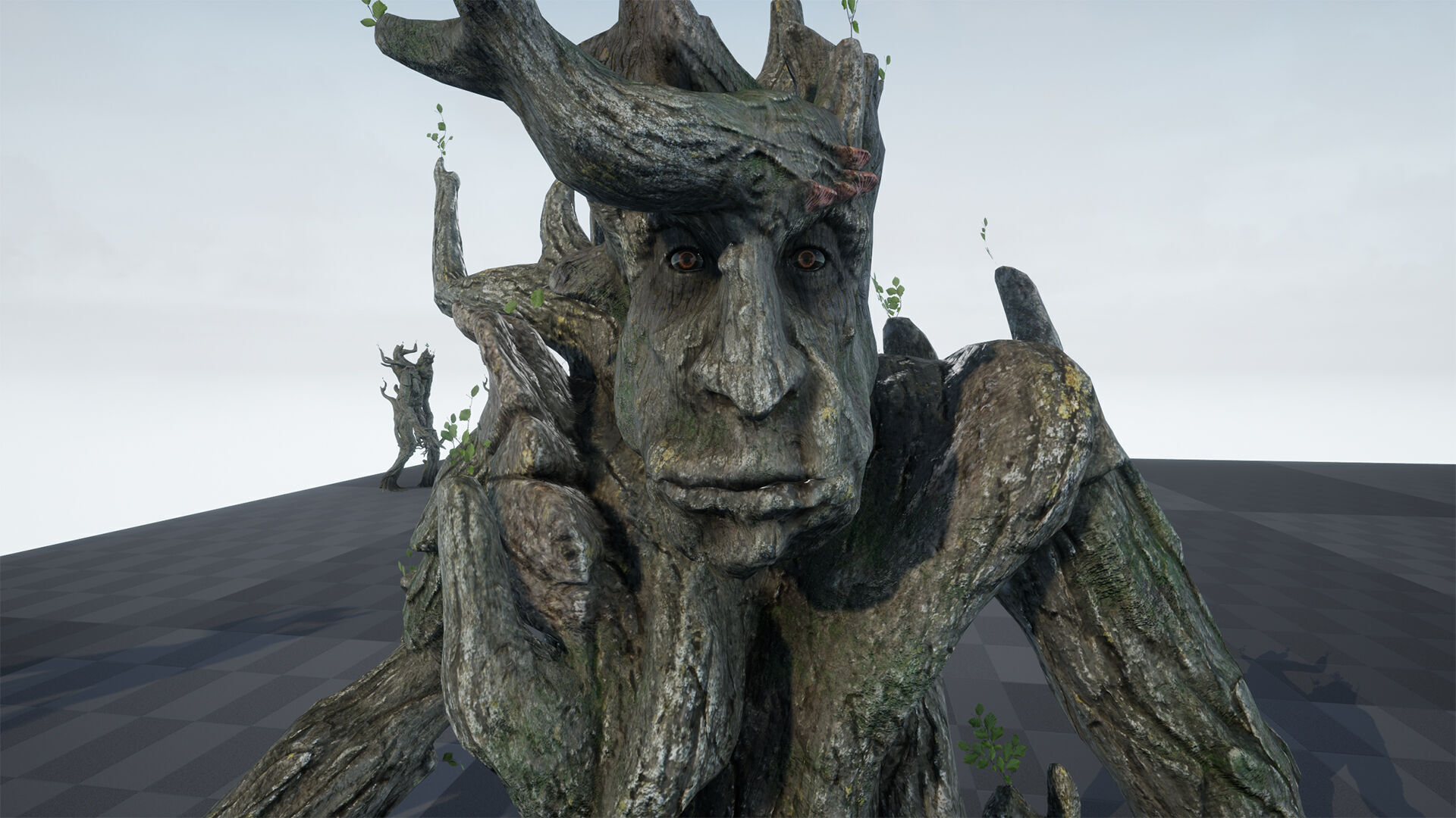 Tree ent oak low-poly game engine ready 3D model Low-poly 3D model_11