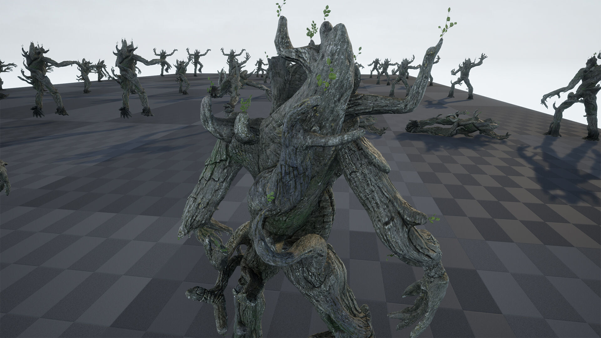 Tree ent oak low-poly game engine ready 3D model Low-poly 3D model_12