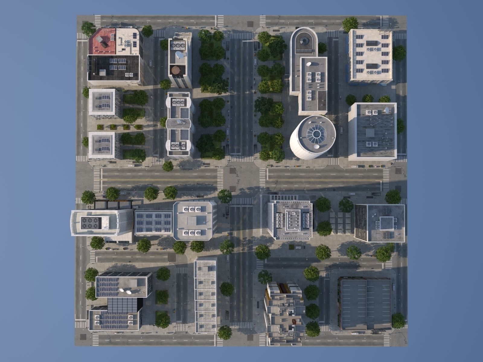 White City Low-poly 3D model_18