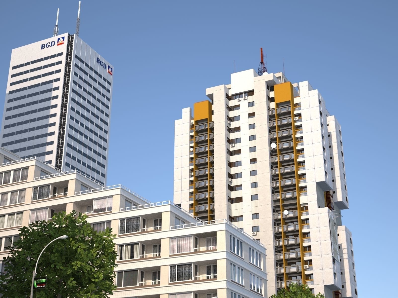 White City Low-poly 3D model_9