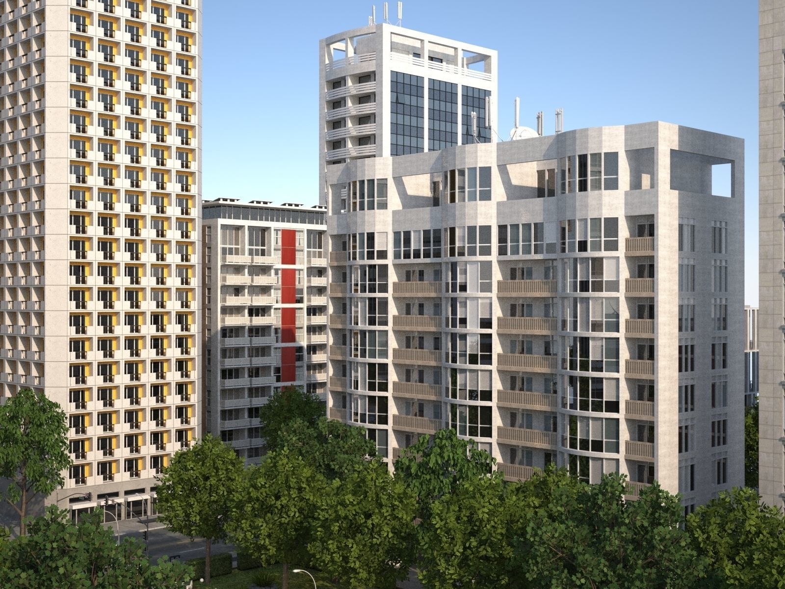 White City Low-poly 3D model_14