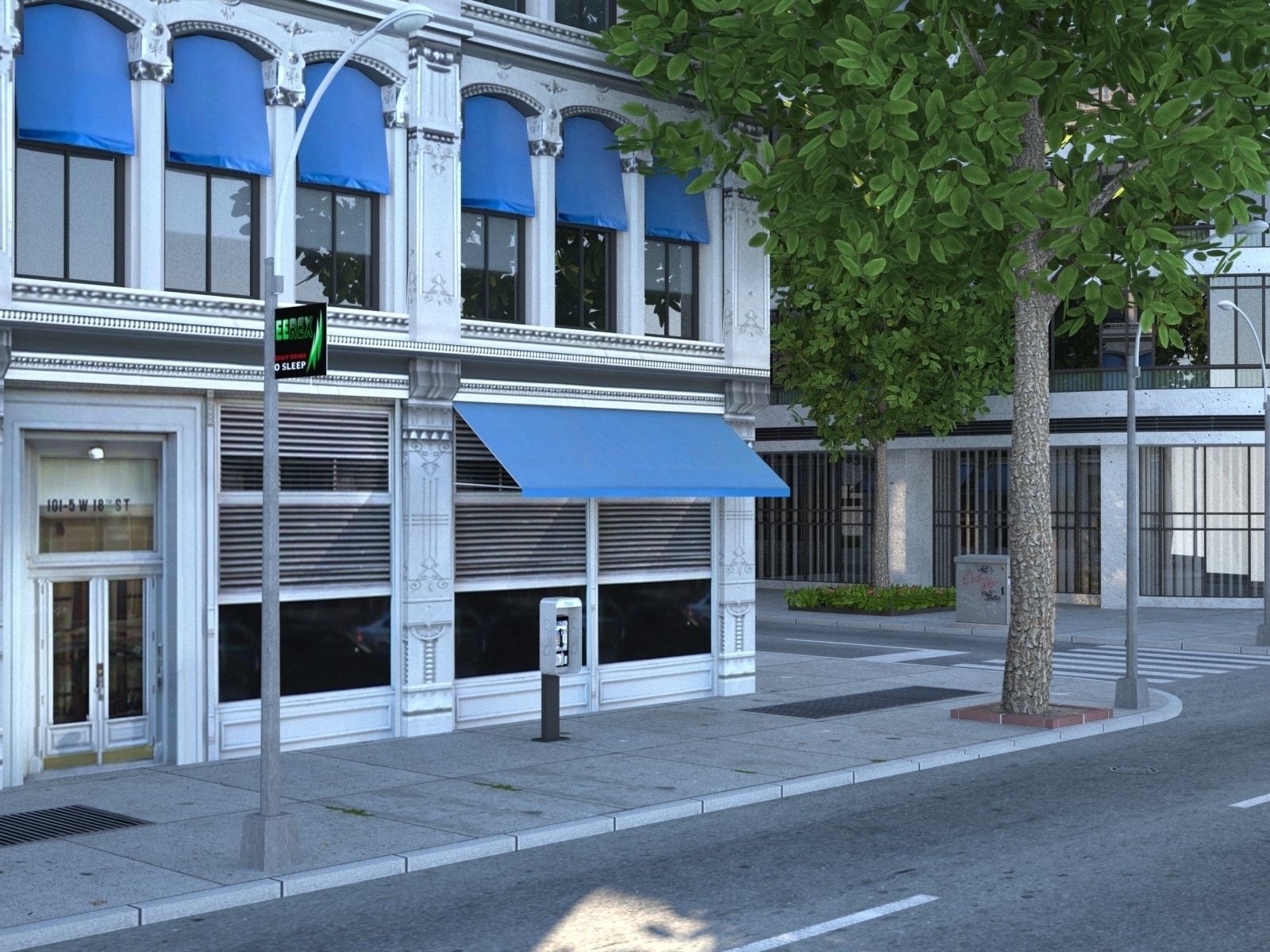 White City Low-poly 3D model_11