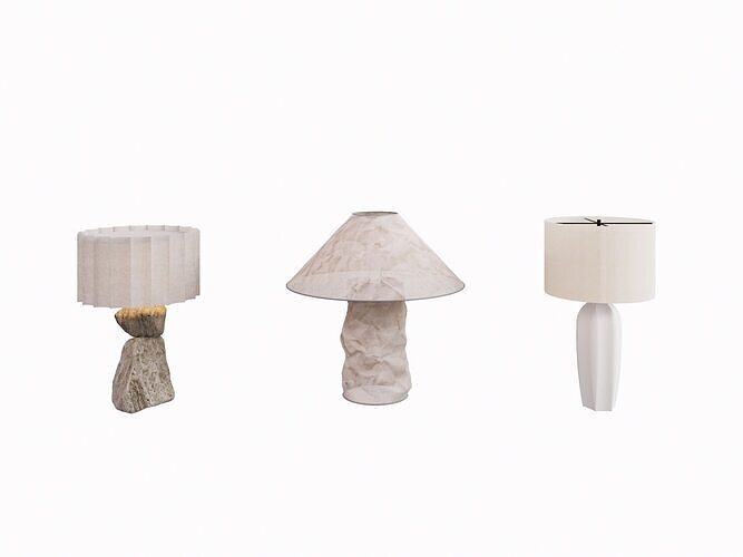 Serene Lighting Trio 3D model