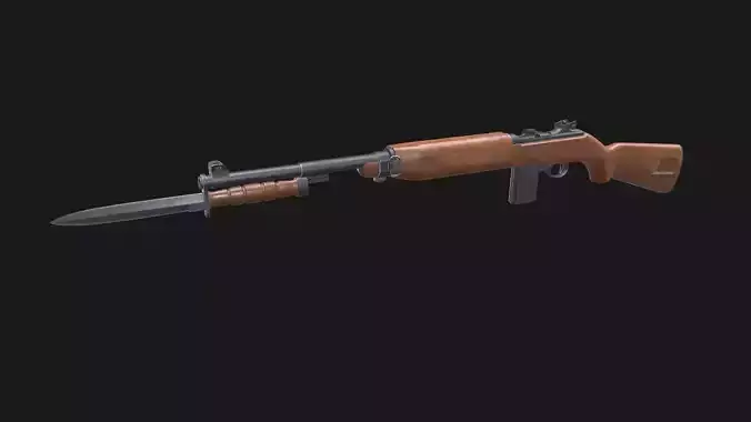 M1 Carbine Low-poly PBR