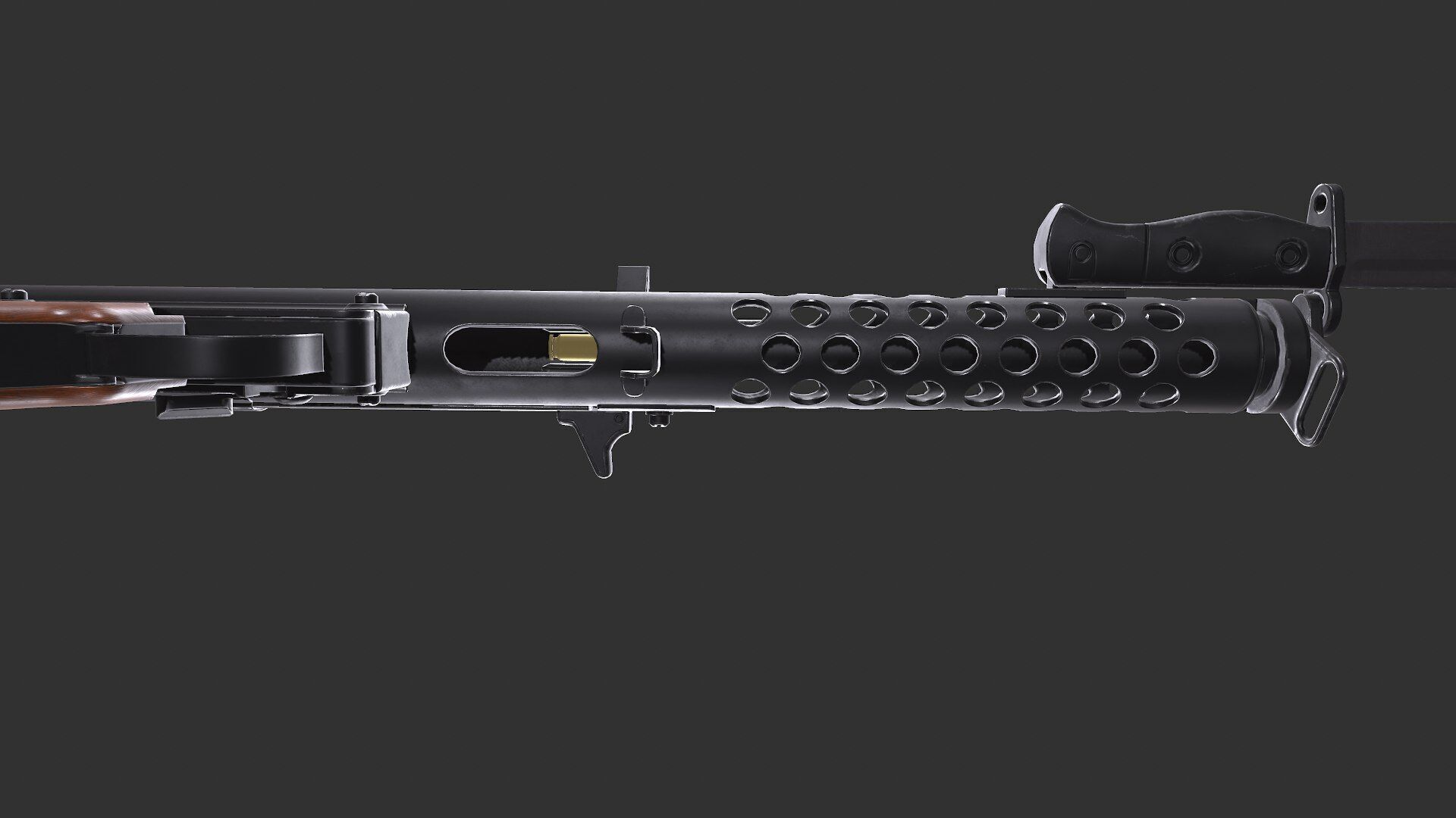 Lithgow F1 Submachine Gun SMG Low-poly PBR Low-poly 3D model_21