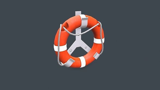 Life Buoy Low-poly PBR Low-poly 3D model