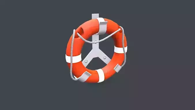 Life Buoy Low-poly PBR Low-poly 3D model