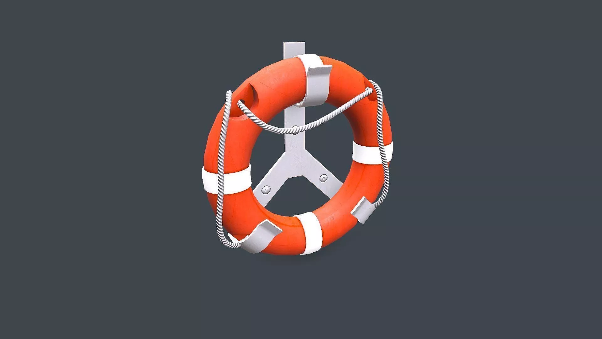 Life Buoy Low-poly PBR Low-poly 3D model