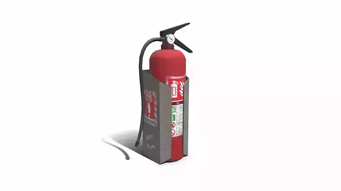 Fire Extinguisher Low-poly PBR Low-poly 3D model
