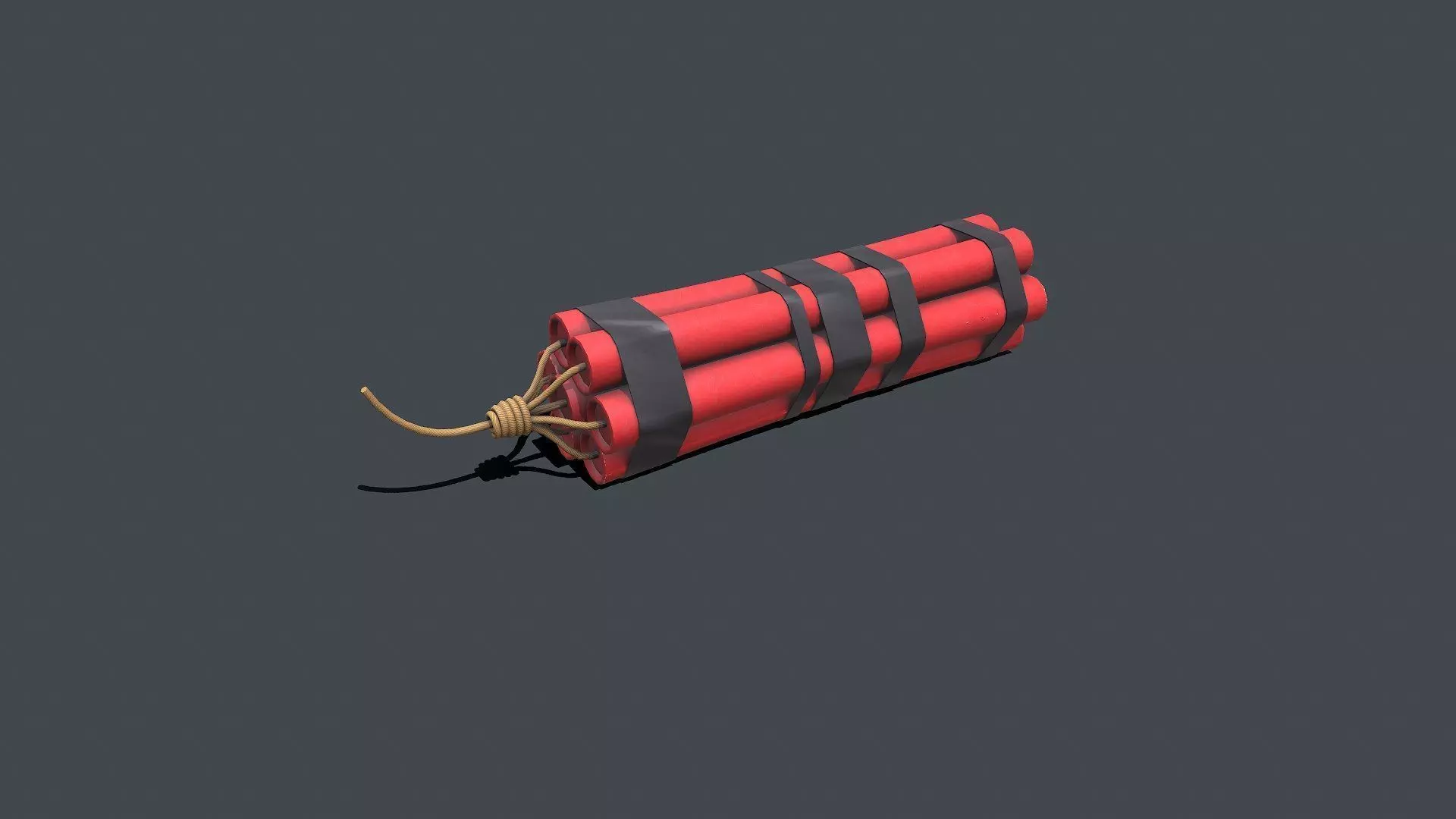 Dynamite Low-poly PBR Low-poly 3D model_0