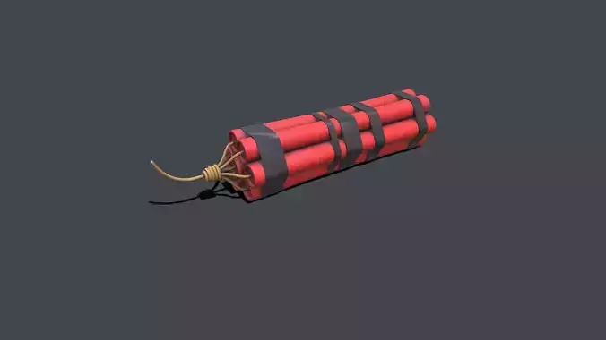 Dynamite Low-poly PBR Low-poly 3D model