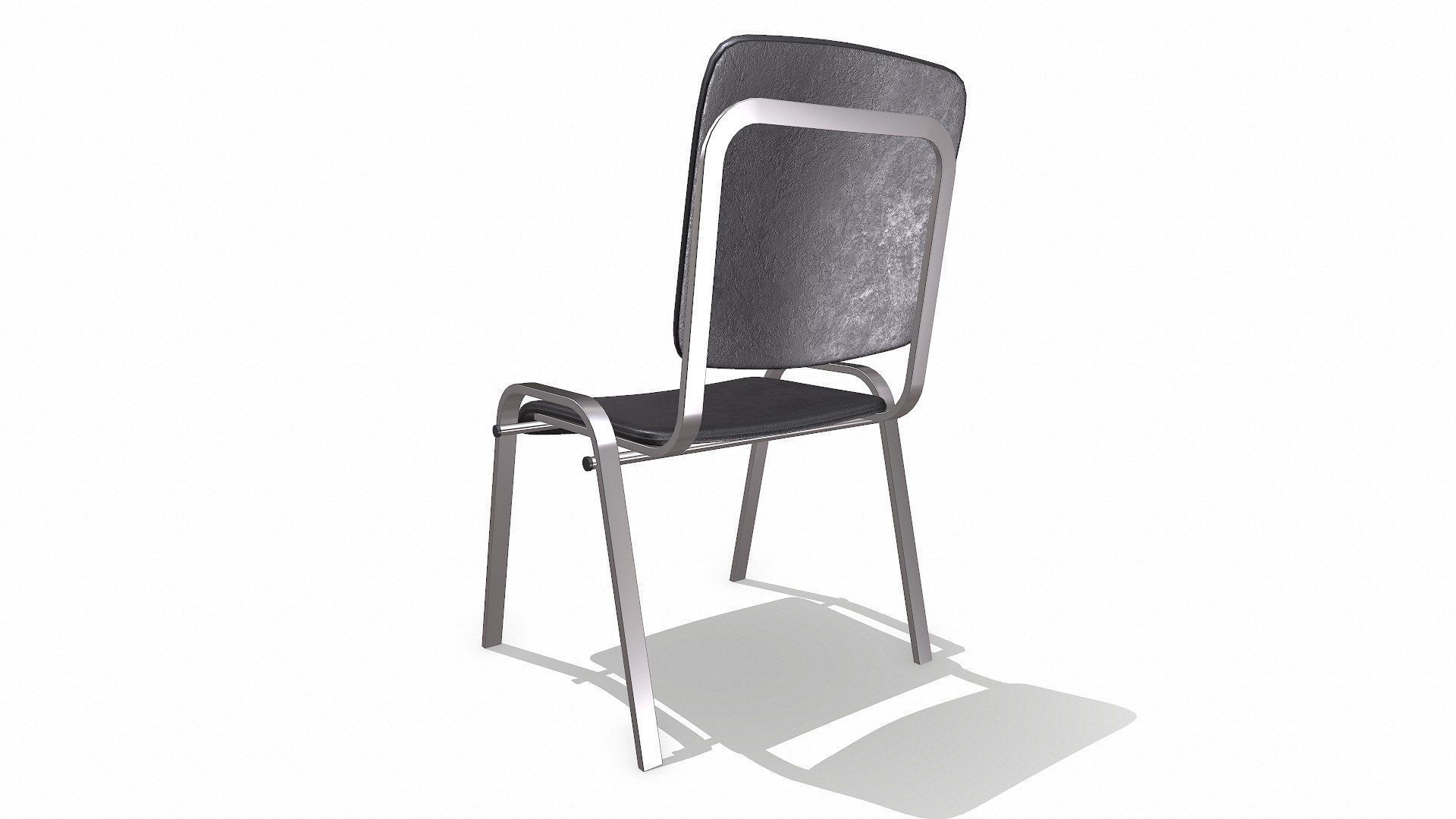 Chair Low-poly PBR Free low-poly 3D model_4