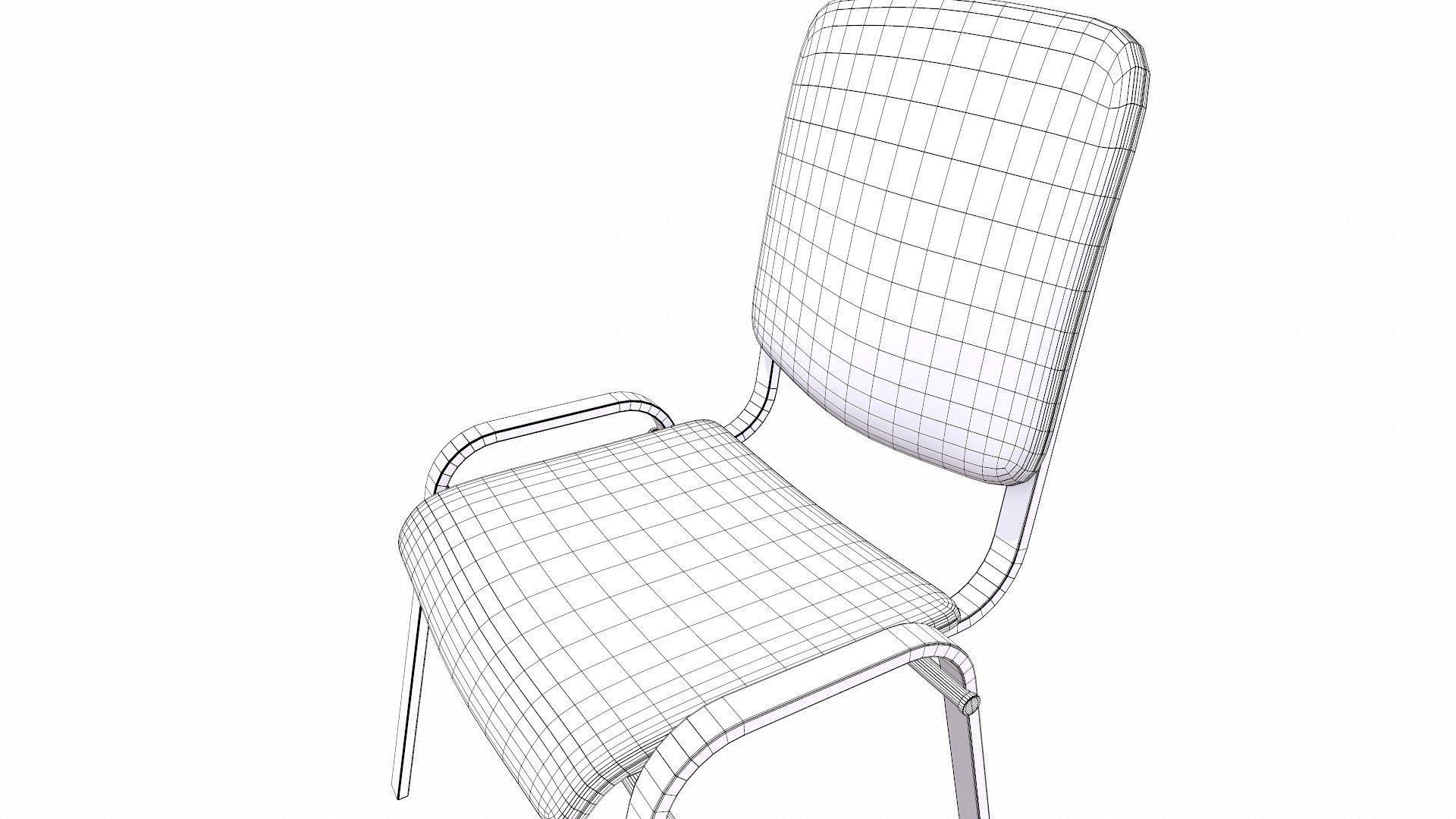 Chair Low-poly PBR Free low-poly 3D model_11