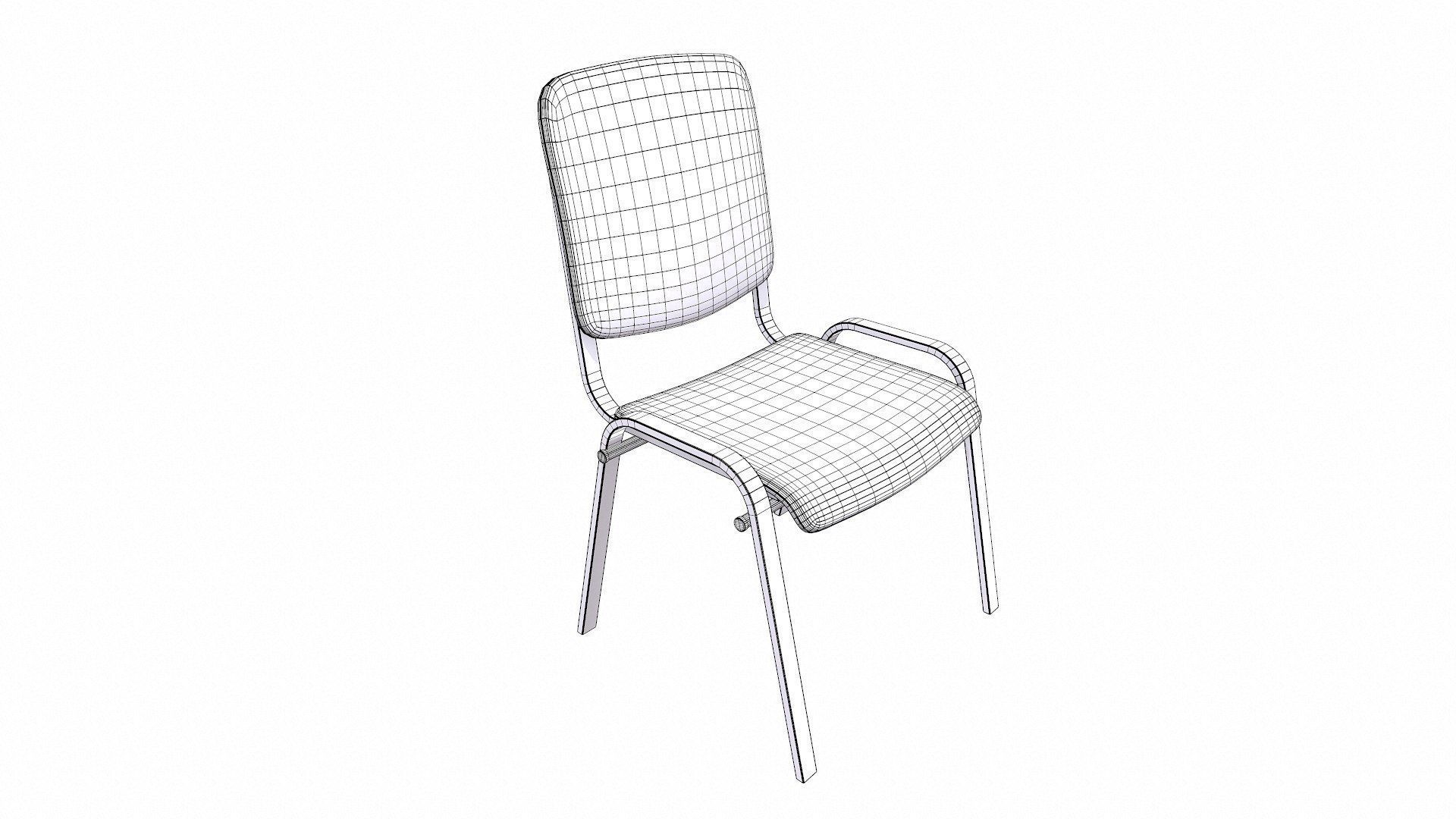 Chair Low-poly PBR Free low-poly 3D model_9