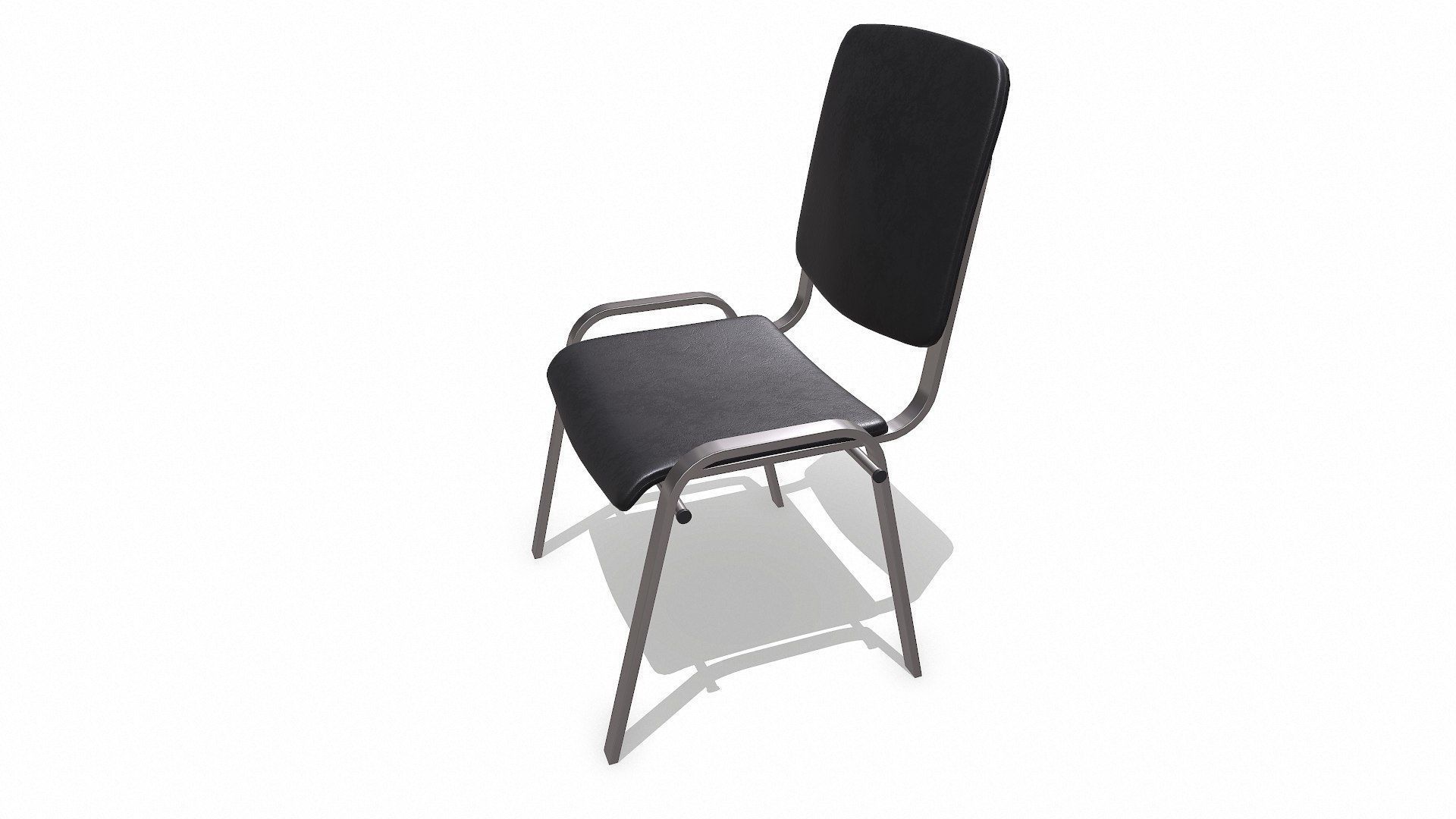 Chair Low-poly PBR Free low-poly 3D model_2
