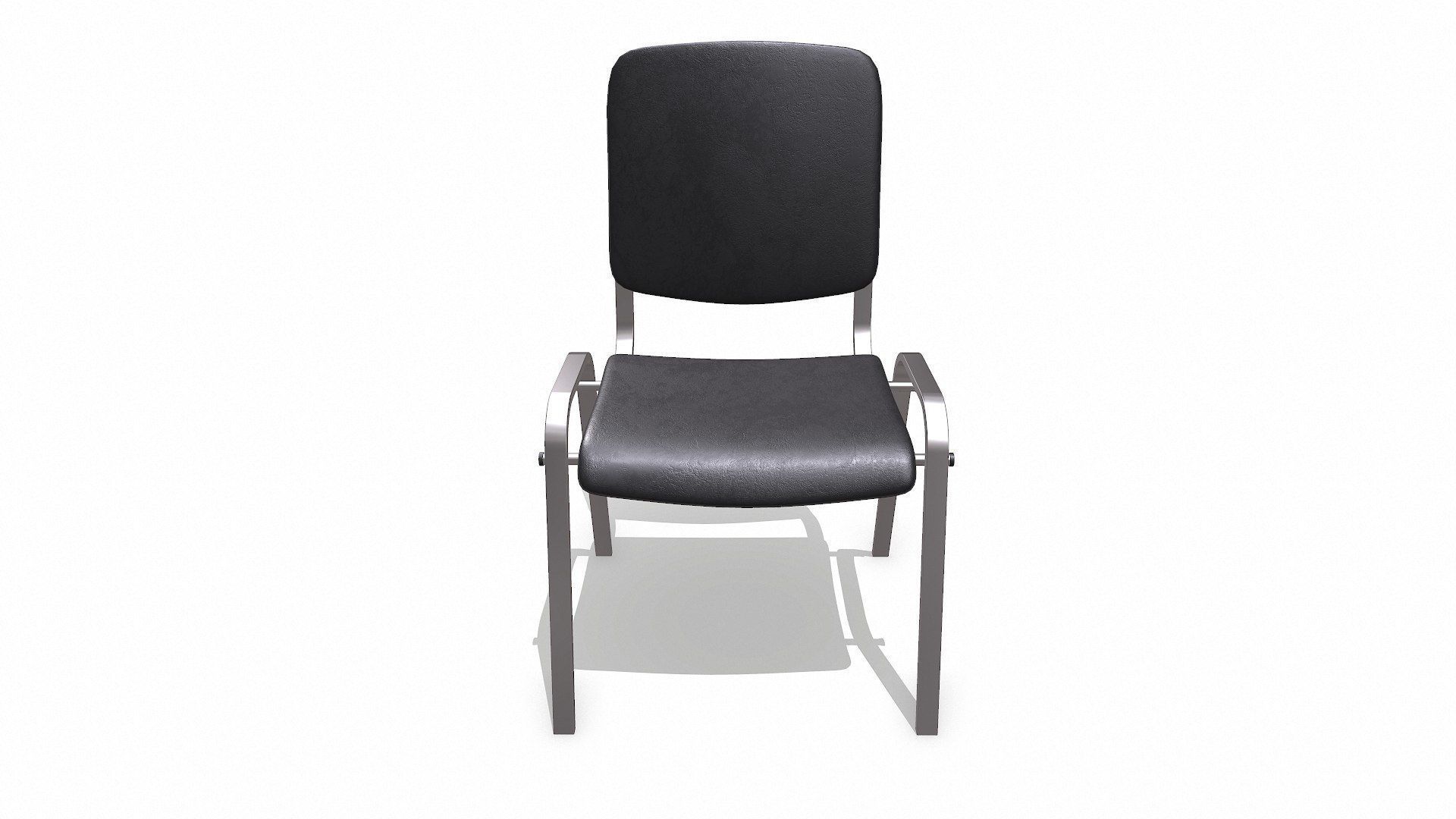 Chair Low-poly PBR Free low-poly 3D model_1